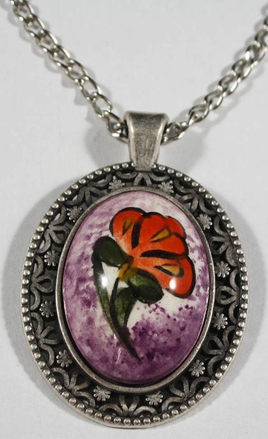 Birthday Gift Iznik Ceramic Pendant - 1