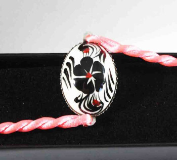 Black Clover Iznik Ceramic Bracelet - Çini Evi