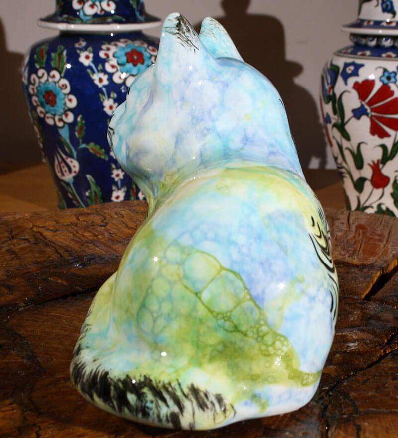 Black Tulip Figurine Cat - 2