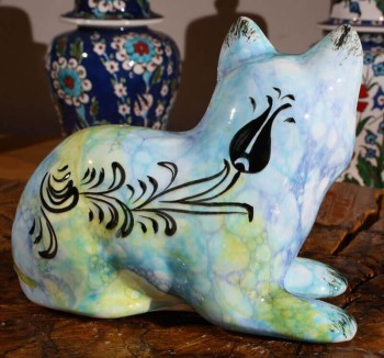 Black Tulip Figurine Cat - 4