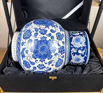 Blaue Herrschaft – Iznik-Keramik-Schahvase - 2