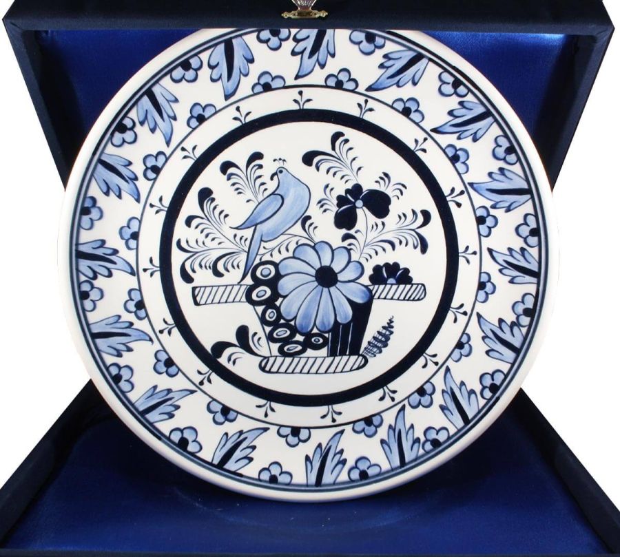 Bleu Blanc Iznik Ceramic Plate - 1