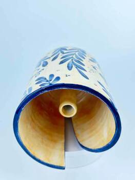 Blue Aquarium Fish Pattern Ceramic Paper Towel Holder - 2