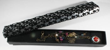 Blue Background & Red Clover Motif İznik Tile Anklet - Çini Evi (1)