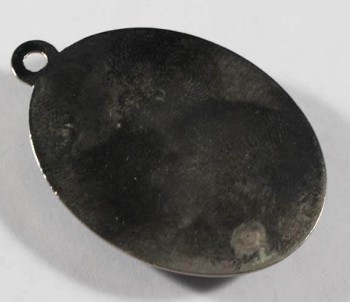 Blue Floor Iznik Pottery Stone Necklace Tip - Çini Evi (1)