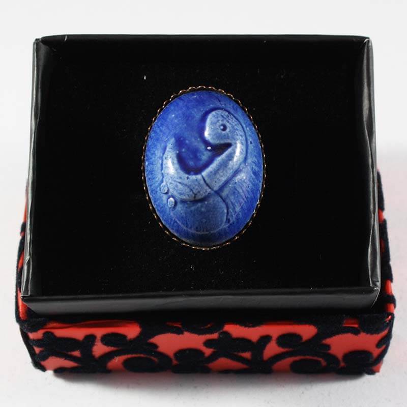 Blue Vav Ceramic Ring - 1