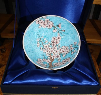 Bol Iznik 30 cm à motifs de fleurs - Çini Evi (1)