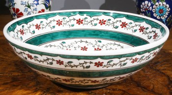 Bol Iznik 30 cm à motif Halic - Çini Evi