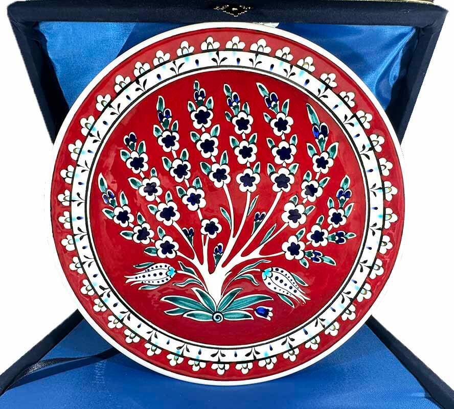 Bolluk ve Bereket, Hayat Ağacı Desenli İznik Çini Tabak - 1