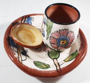 Botanical Pattern Clay Coffee Cup - 2