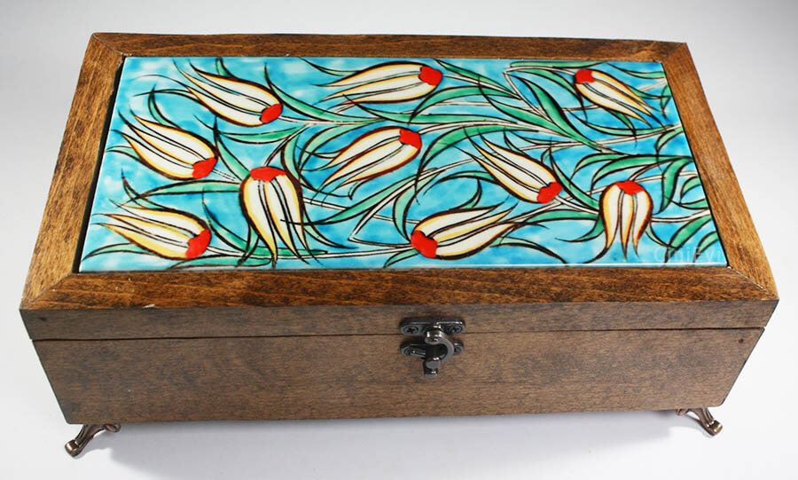 Boîte de bijoux en bois Lalezar - 1