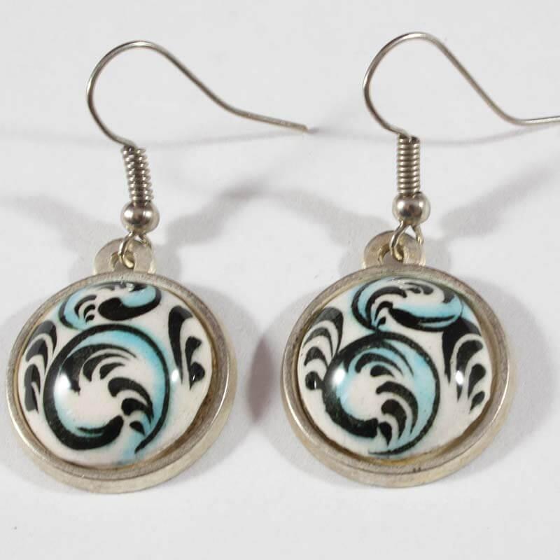 Boucles d'oreilles de motif de printemps - 1