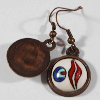 Boucles d'oreilles à motifs léopard - Çini Evi (1)