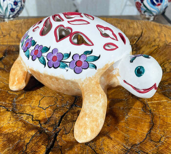 Bougeoir tortue en céramique d’Iznik - Çini Evi
