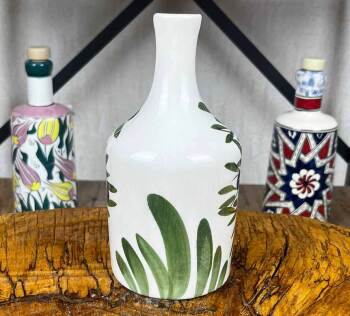 Bouteille à huile d’olive artisanale à motif d’olivier 410 ml - 2