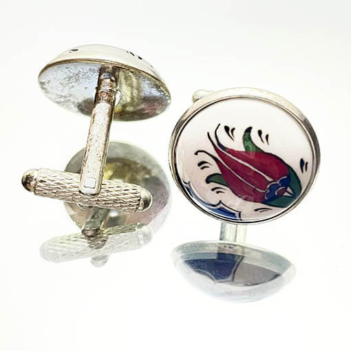 Boutons de manchette My Cuf en céramique d’Iznik - 1
