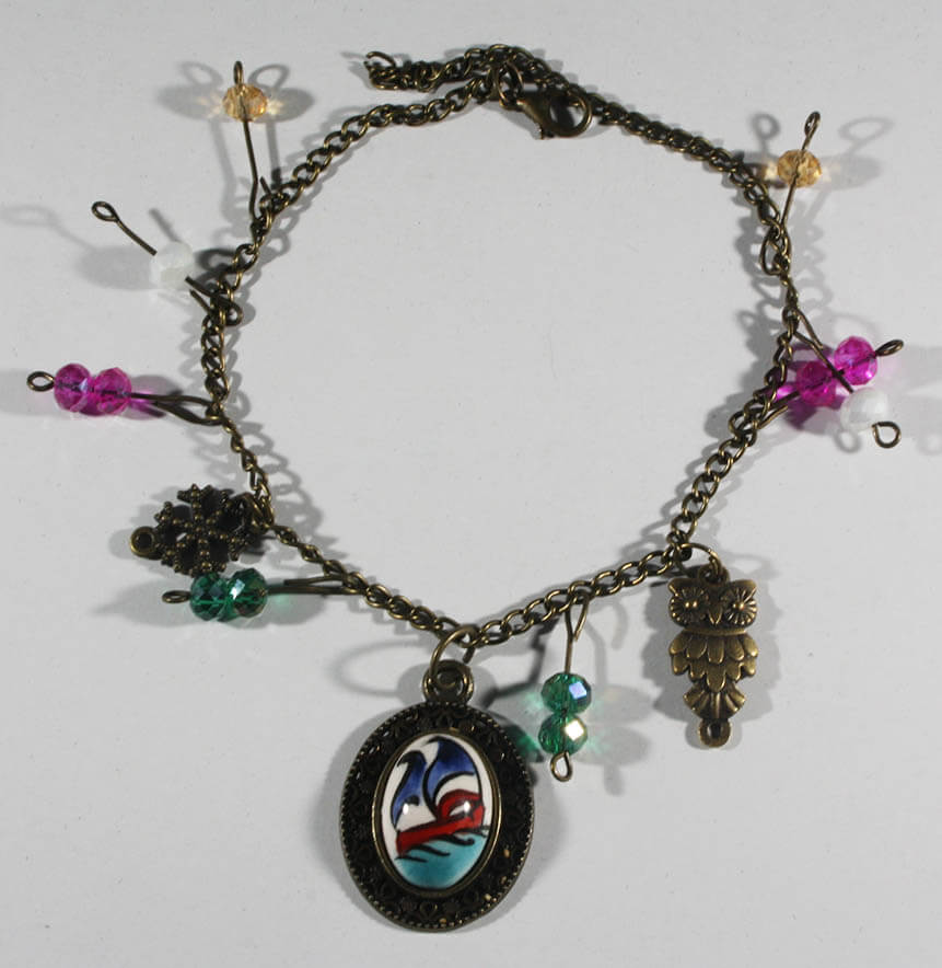 Bracelet de Cheville en Céramique d'Iznik au Motif de Galion - 1