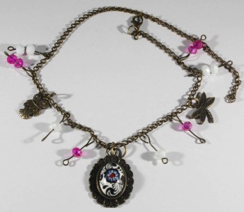 Bracelet de Cheville en Céramique d'Iznik au Motif Haliç et Marguerite - 1