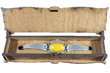 Bracelet de poterie Iznik jaune - 1