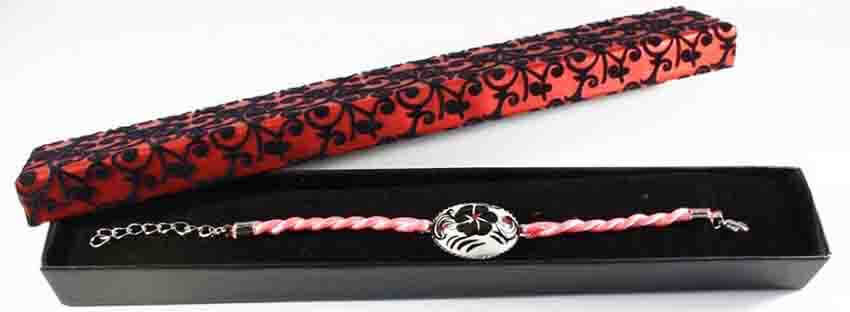 Bracelet en céramique d’Iznik à trèfle noir - 2