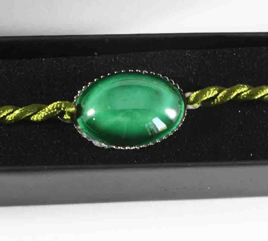 Bracelet en céramique d’Iznik pierre verte - 1