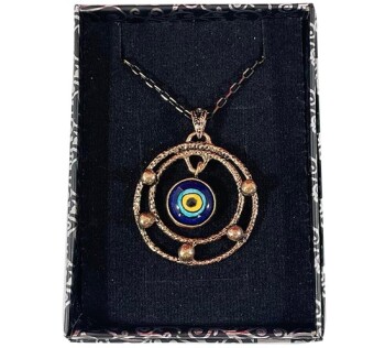 Bronze Pendant with Iznik Ceramic - 2