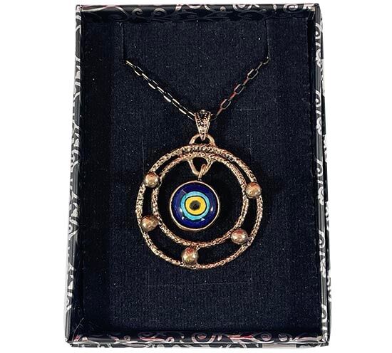 Bronze Pendant with Iznik Ceramic - 2