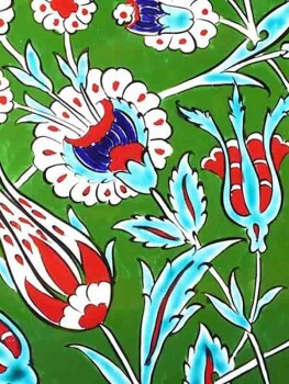 Cadeau de conseiller financier 30 cm Assiette en céramique d'Iznik - Çini Evi (1)