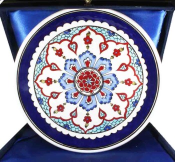 Cadeau de salutation vip iznik plaque 30cm - Çini Evi