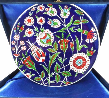 Cadeau à l'Avocat Assiette en Céramique Iznik 30 cm - 1
