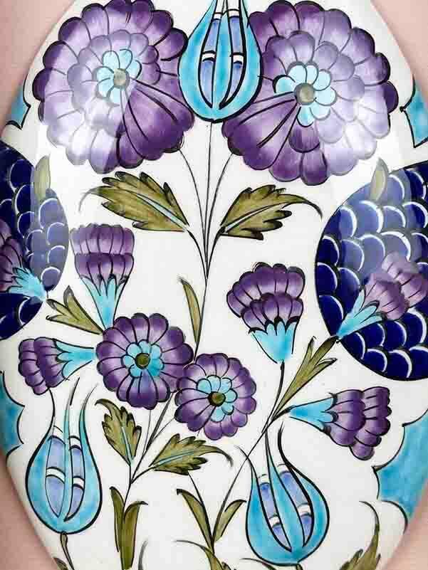 Cadeau VIP avec Passe-partout – Céramique d’Iznik au Motif de Style Damas - 2