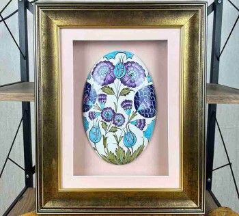 Cadeau VIP avec Passe-partout – Céramique d’Iznik au Motif de Style Damas - Çini Evi