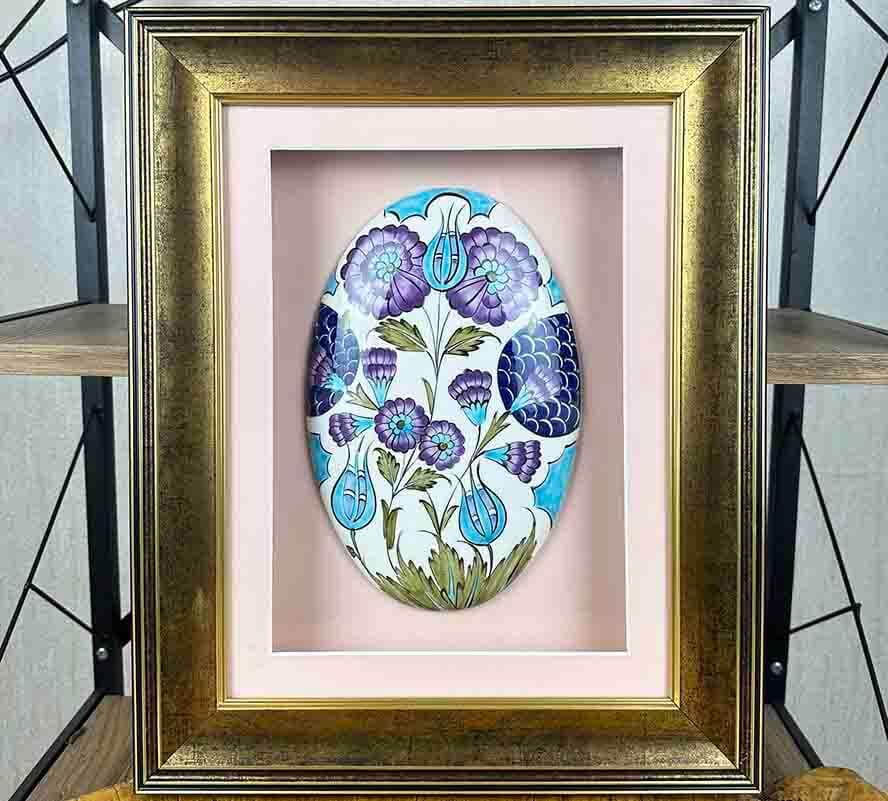 Cadeau VIP avec Passe-partout – Céramique d’Iznik au Motif de Style Damas - 1