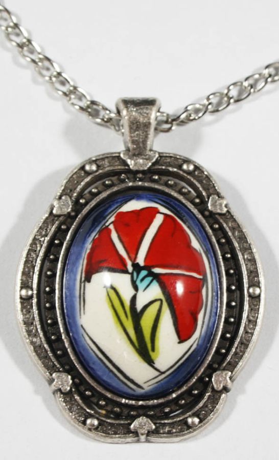 Carnation Motif Pendant - 1