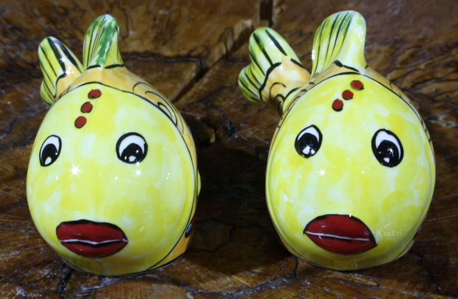 Carp Fish Ceramic Figurines - 1