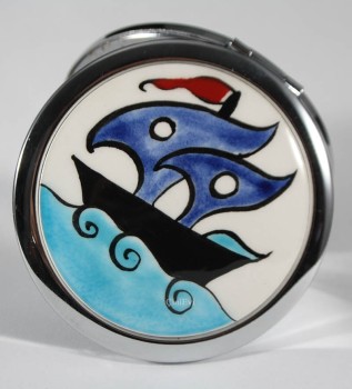 Piri Reis Galleon Pocket Mirror - Çini Evi