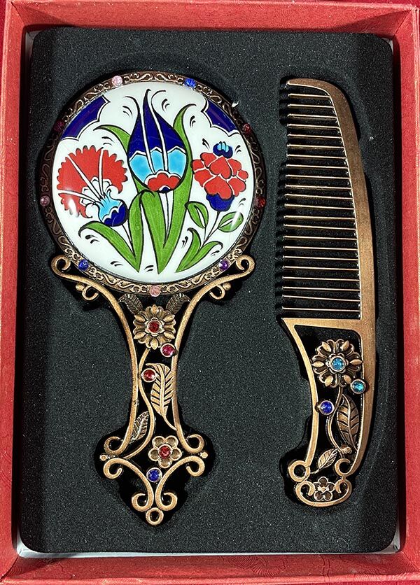 Gift for Beloved Ceramic Mirror Set - 1