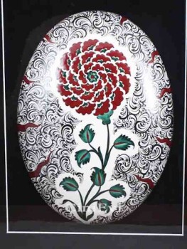 Céramique d’Iznik passe-partout motif rose - 2
