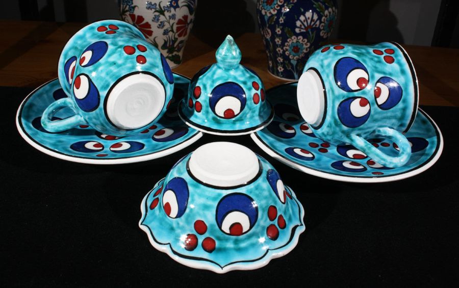 Chintemani Motif Coffee Set - 3
