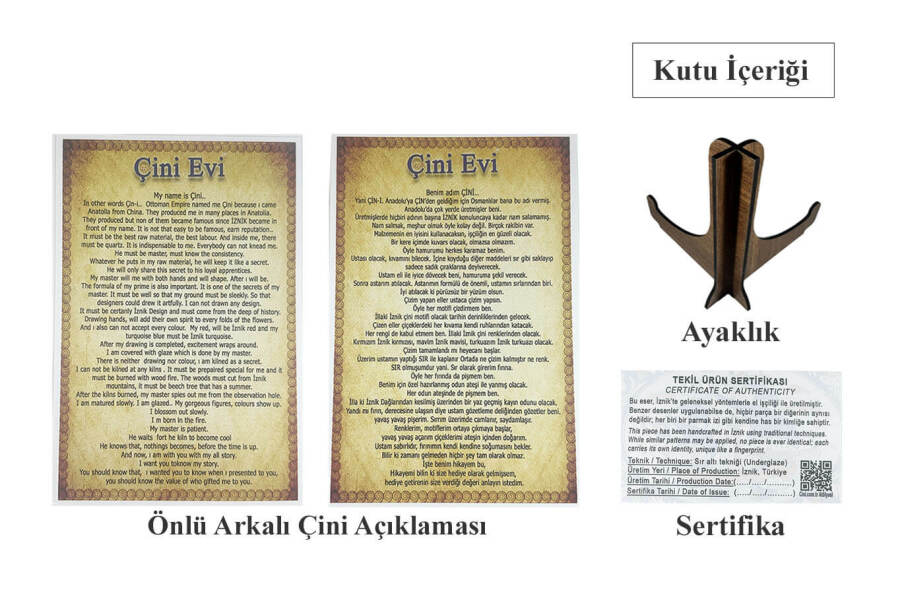 Çiçek Bahçesi Vazo ve Tabak Set - 5