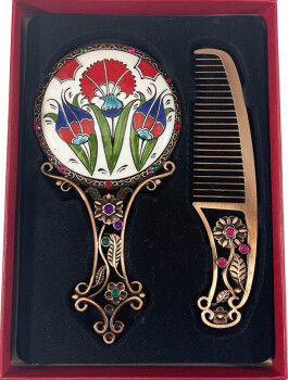 Çift Lale ve Karanfil - Çini Evi