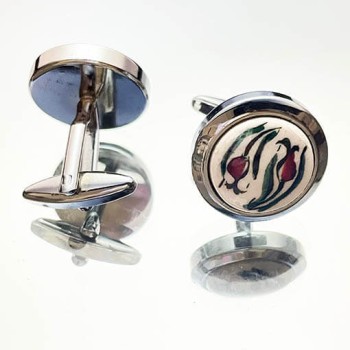 Özel İznik Çini Kol Düğmesi - Çini Evi