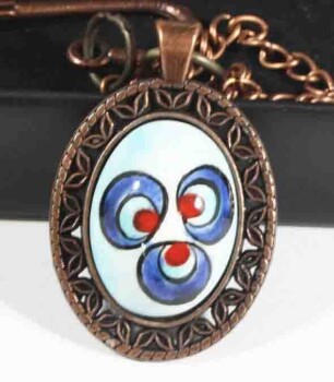 Çintemani Gemustertes Iznik-Keramik-Lesezeichen - Çini Evi