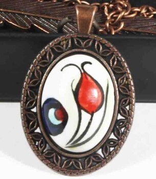 Çintemani Gemustertes Lesezeichen - Çini Evi