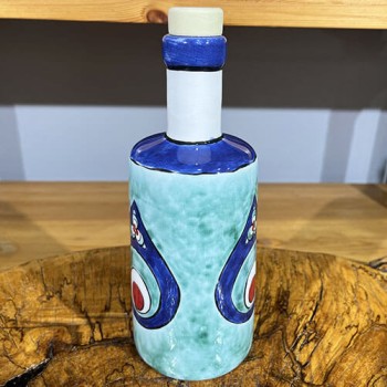 Çintemani Patterned Iznik Tile Oil Pot - Çini Evi (1)