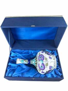 Collector Damascus Style Iznik Ceramic Teardrop Vase - 3