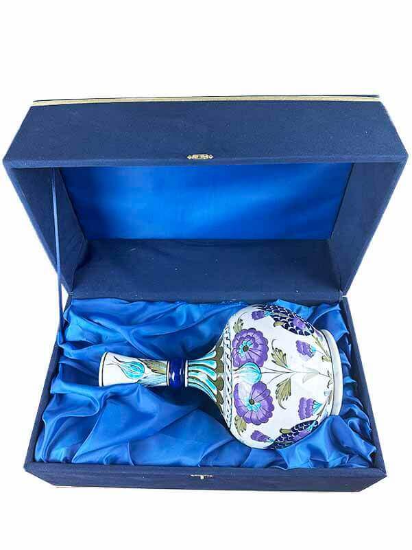 Collector Damascus Style Iznik Ceramic Teardrop Vase - 3