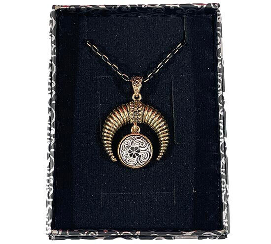 Collier bronze motif Corne d’Or cadeau de Nouvel An - 2