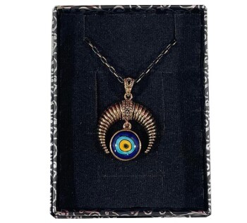 Collier croissant Iznik motif nazar - 2