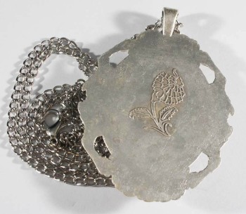 Collier de poterie de tulipe noire iznik - 2